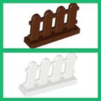 lego hekjes, schutting 1x4x2 wit (28) of bruin (25), Ophalen of Verzenden, Nieuw, Losse stenen, Lego