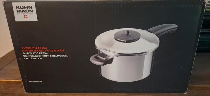 Kuhn Rikon Duromatic Fresh Snelkookpan 5.0L - Nieuw in doos, Huis en Inrichting, Keuken | Potten en Pannen, Nieuw, Kookpan of Snelkookpan
