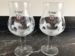 2 Tripel Karmeliet Glazen, Ophalen of Verzenden, Zo goed als nieuw, Glas of Glazen
