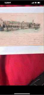 Oude ansichtkaart Parijs, de Seine, Ophalen of Verzenden, Voor 1920, Gelopen