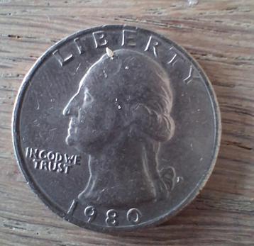 USA 1/4 DOLLAR 1980 P (filled) 25C QUARTER beschikbaar voor biedingen