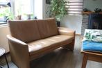 leren bank, Huis en Inrichting, Ophalen, Gebruikt, Tweepersoons, Rechte bank