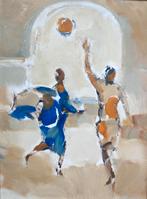 Wim van Aken (1933-2015) - Balspel, Antiek en Kunst, Ophalen of Verzenden