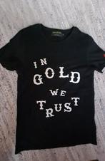 In Gold We Trust shirt logo Maat S, Maat 46 (S) of kleiner, In Gold We Trust, Zo goed als nieuw, Zwart
