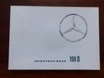 Mercedes 190 D brochure 1961 1962 Heckflosse, Verzenden, Zo goed als nieuw, Mercedes