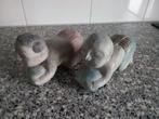 Houtsnijwerk Oosters baby meisje en jongetje, Antiek en Kunst, Ophalen of Verzenden