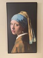 Meisje met de parel in baklijst., Ophalen, Zo goed als nieuw, Schilderij, 75 cm of meer