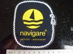 sticker navigare yachting marinwear logo, Verzamelen, Stickers, Verzenden, Zo goed als nieuw, Merk