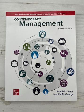 Contemporary Management - Gareth Jones - 12th edition beschikbaar voor biedingen