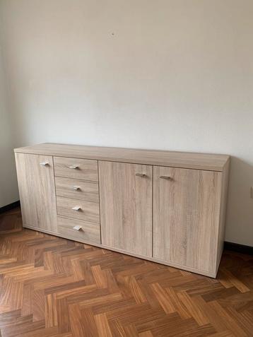 Mill dressoir 3 deurs 4 laden eiken decor beschikbaar voor biedingen