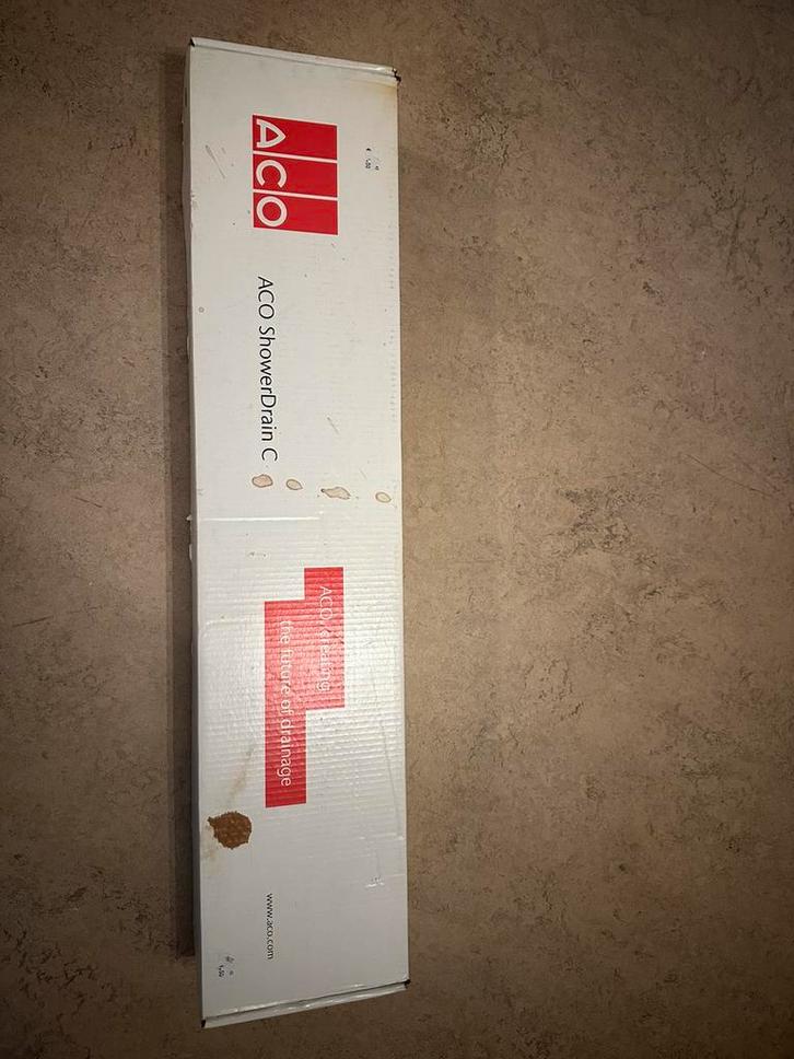 Aco ShowerDrain C douchegoot 58,5 met flens en rooster, 70mm, Doe-het-zelf en Verbouw, Sanitair, Nieuw, Overige typen, Rvs, Ophalen of Verzenden