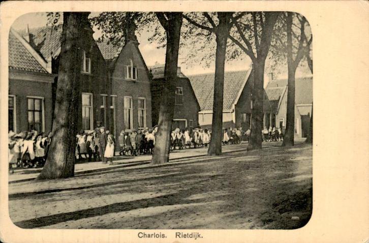 Charlois - Rietdijk, Verzamelen, Ansichtkaarten | Nederland, Gelopen, Zuid-Holland, Voor 1920, Ophalen of Verzenden