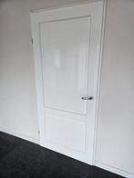 Hardhouten deur inclusief kozijn., Ophalen, 80 tot 100 cm, Binnendeur, Zo goed als nieuw
