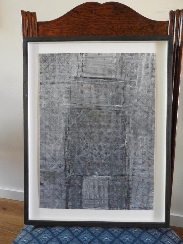 Schilderij "Tabor" gemengde techniek - Jacques Frenken, Antiek en Kunst, Kunst | Schilderijen | Abstract, Ophalen of Verzenden