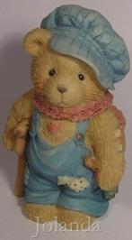 Cherished Teddies Tini Ted Bear, Ophalen of Verzenden, Zo goed als nieuw, Beeldje, Cherished Teddies