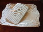 Aspergeschaal met druiprekje creme topstaat, Ophalen of Verzenden