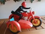 Oude grote speelgoed motor vintage zijspan jaren 60 pirelli, Ophalen of Verzenden