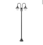 Paalverlichting tuin aluminium brons 2-delig, nieuw in doos, Ophalen of Verzenden, Zo goed als nieuw