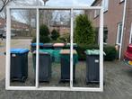 Kunststof kozijn met deur en 2 zijlichten, Doe-het-zelf en Verbouw, Ophalen of Verzenden, Zo goed als nieuw, Kunststof, Deurkozijn