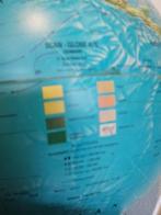 GEWELDIGE DEENSE SCAN GLOBE HOUTEN VOET + VERLICHTING 30 CM, Verlicht, Scan globe, Denemarken, Ophalen of Verzenden