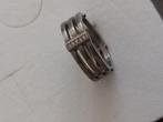 Mooie Boccia titanium ring met 5 diamantjes maat 18, Sieraden, Tassen en Uiterlijk, Ringen, 18 tot 19, Verzenden, Zo goed als nieuw