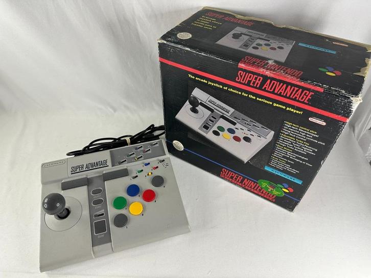 Super Advantage Asciiware Super Nintendo Joystick - SNES, Spelcomputers en Games, Games | Nintendo Super NES, Gebruikt, Overige genres
