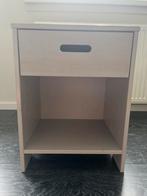 Woood nachtkastje, lichtgrijs geborsteld, als nieuw, Ophalen, Minder dan 45 cm, 55 tot 70 cm, Zo goed als nieuw