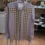 Blouse zijde lila print bollen halslint Paul&Joe mt 42-44, Overige kleuren, Maat 42/44 (L), Ophalen of Verzenden, Paul&Joe