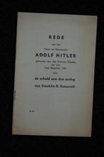 Rede Adolf Hitler 1941, Ophalen of Verzenden, Overige soorten, Nederland, Boek of Tijdschrift