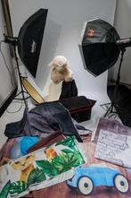 Complete fotostudio voor de hobbyist, Audio, Tv en Foto, Fotografie | Fotostudio en Toebehoren, Ophalen, Zo goed als nieuw, Complete fotostudio