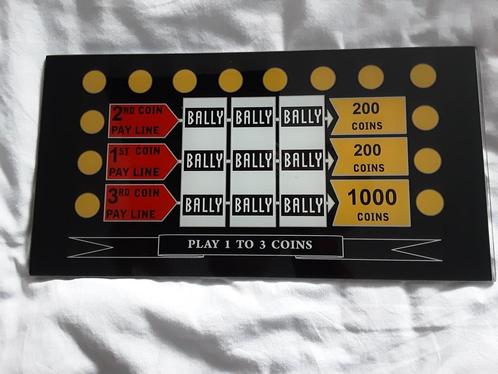 Bally slotmachine glas 3 rollen, Verzamelen, Automaten | Gokkasten en Fruitautomaten, Gebruikt, Ophalen of Verzenden
