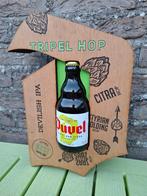Authentiek houten handgemaakte Duvel Glorifier met fles, Ophalen of Verzenden, Nieuw, Reclamebord, Plaat of Schild, Duvel
