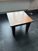 Klein oud bijzettafeltje, Huis en Inrichting, Tafels | Bijzettafels, Gebruikt, Vierkant, 55 tot 75 cm, Hout