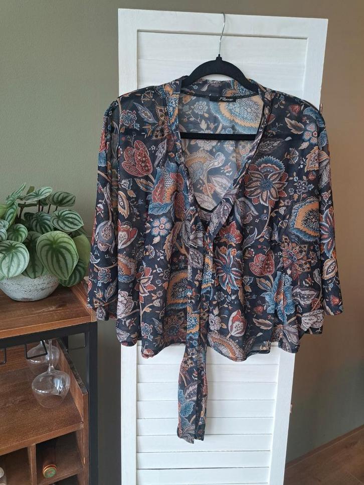 Boho elegance – Jane Norman doorzichtige blouse - maat L, Kleding | Dames, Blouses en Tunieken, Zo goed als nieuw, Maat 42/44 (L)