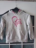 Grijs/roze hoodie/sweater, maat 128/134, Ophalen of Verzenden, Gebruikt, Meisje, Trui of Vest