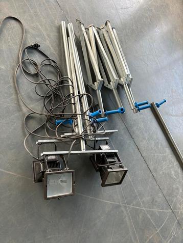 3x Bouwlampen met Statief beschikbaar voor biedingen