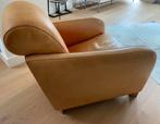 Italiaanse kalfsleren fauteuil, Ophalen, Gebruikt, Vintage, 50 tot 75 cm