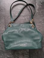 Michael Kors Raven Large Shoulder Tote Groen leer, Ophalen of Verzenden, Zo goed als nieuw, Groen