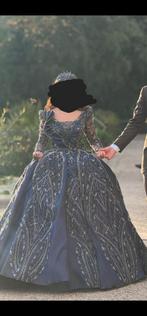 Donkerblauwe verlofingsjurk / kınalık, Kleding | Dames, Trouwkleding en Trouwaccessoires, Ophalen, Zo goed als nieuw, Blauw, Trouwjurk