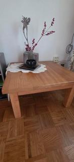 Licht Eiken Salontafel 80x80, Huis en Inrichting, Tafels | Salontafels, Ophalen, 50 tot 100 cm, 50 tot 100 cm, Zo goed als nieuw