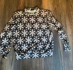 Zwart/Beige blouse met Print nog nieuw S -M, Maat 38/40 (M), Nieuw, Ophalen of Verzenden, Chastar