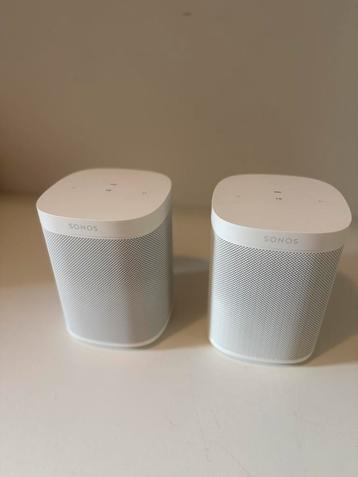 2x Sonos One SL Wit / Nette Staat! beschikbaar voor biedingen