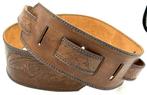 GB011 Tuigleer gitaarband handmade guitarstrap, Muziek en Instrumenten, Instrumenten | Toebehoren, Verzenden, Nieuw, Akoestische basgitaar