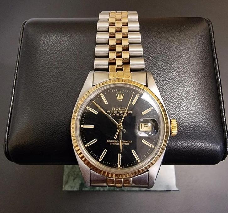 Rolex Datejust 36mm goud staal inruil mogelijk, Sieraden, Tassen en Uiterlijk, Horloges | Heren, Gebruikt, Polshorloge, Rolex