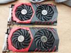 2 x MSI Gaming Videokaart GTX 1070 8G, PCI-Express 3, Gebruikt, GDDR5, Nvidia