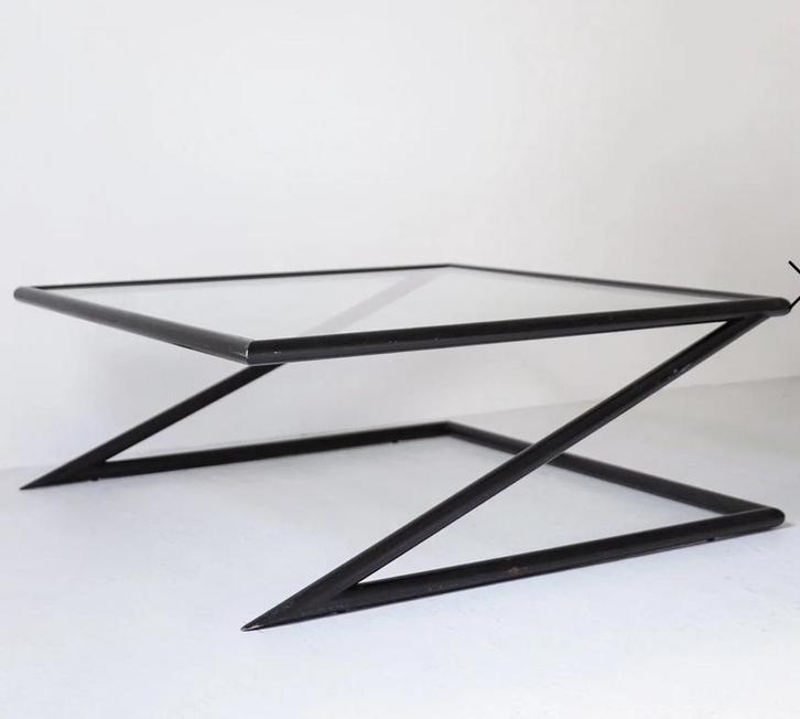 Model “Z” coffee table by Harvink, Netherlands c.1980s., Huis en Inrichting, Tafelonderdelen, Zo goed als nieuw, Tafelblad, 50 tot 100 cm