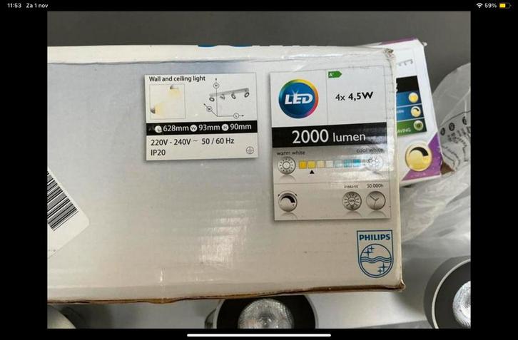 Philips LED Plafondlamp MyLiving Clockwork Nieuw, Huis en Inrichting, Lampen | Plafondlampen, Nieuw, Metaal, Ophalen