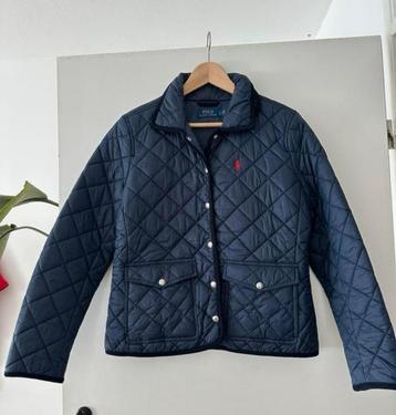 Ralph Lauren Quilted Jas Donkerblauw Maat L Nieuw beschikbaar voor biedingen