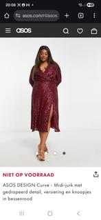 Rode feest Jurk van Asos - Nieuw in verpakking maat 44 en 46, Kleding | Dames, Jurken, Maat 42/44 (L), Nieuw, Ophalen of Verzenden
