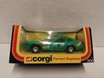 Corgi Toys Ferrari Daytona 365 GTB groen Rally, Ophalen of Verzenden, Zo goed als nieuw, Auto